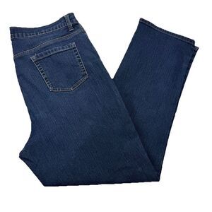Gloria Vanderbilt Jeans Amanda Blue Dark Denim Size 18